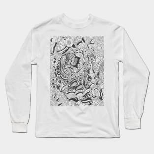 Zentangle ornament Long Sleeve T-Shirt